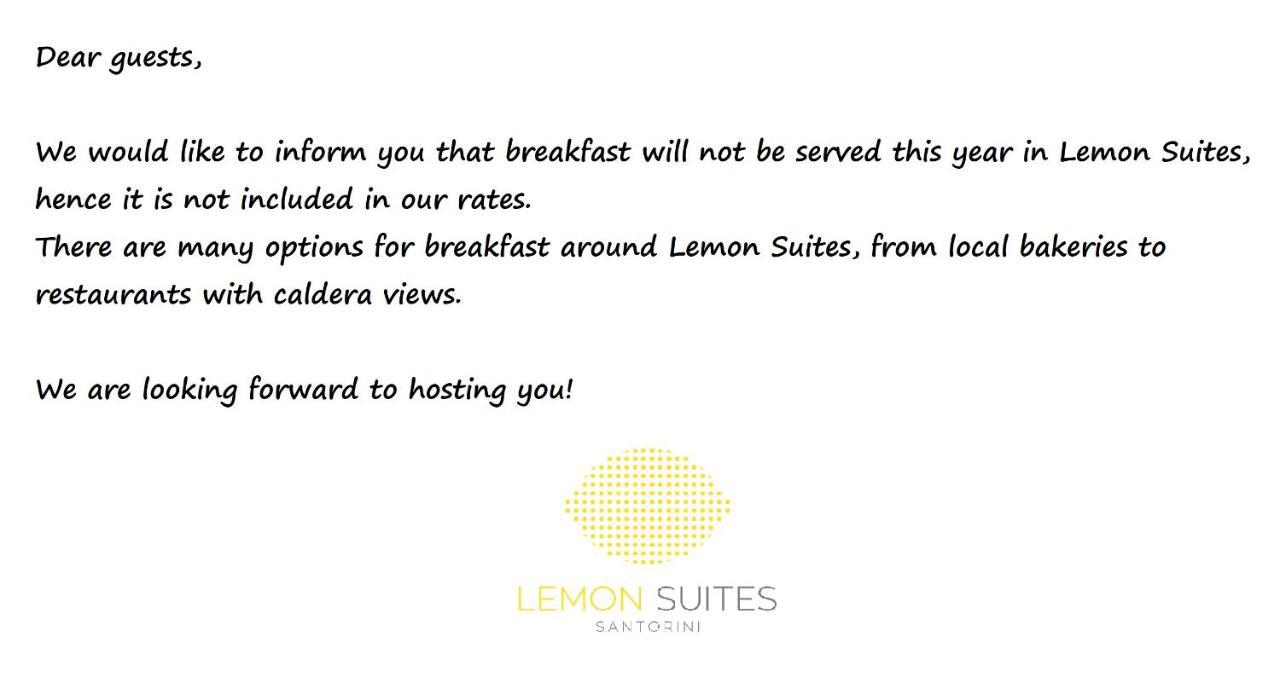 סנטוריני Lemon Suites Santorini מראה חיצוני תמונה